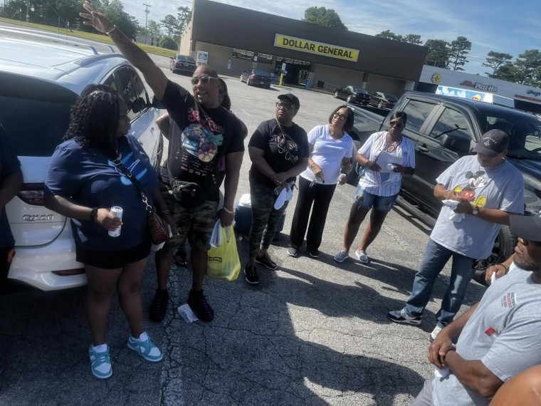 Search party gathering to search for Valerie