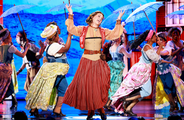 Jinkx Monsoon and the cast of "Pirates! The Penzance Musical" performing onstage during The 78th Annual Tony Awards.