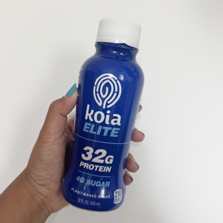 A close up shot of the Koia Elite Plant-Based Protein Shake