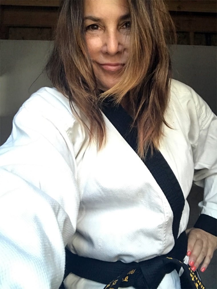 For about 20 years, Tania Rodrigues practiced taekwondo and is a second dan black belt. She took a break while busy with work and life but since being diagnosed with Stage 4 lung cancer, she started practicing again.