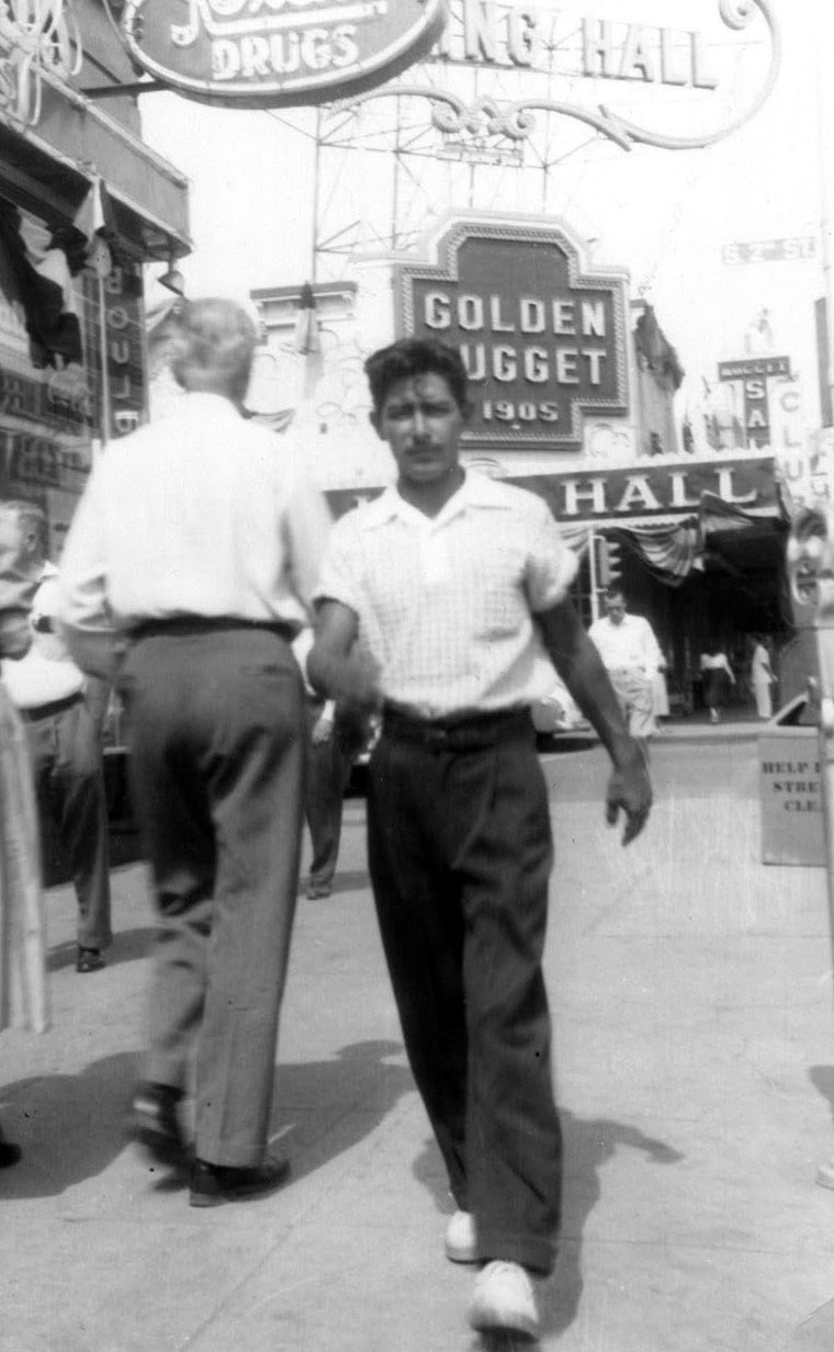 Hernandez as a young man.