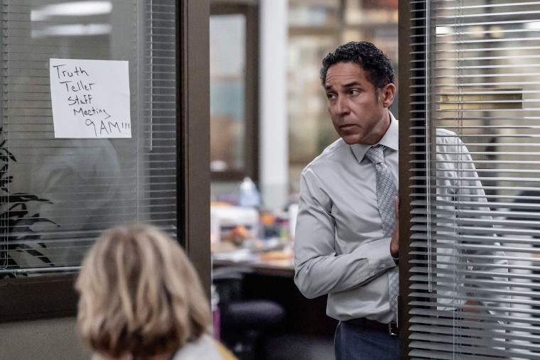 Oscar Nunez as Oscar Martinez in "The Paper."