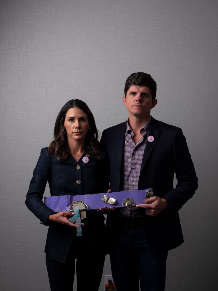 Caitlin and Blake Bonner, parents of Lila.