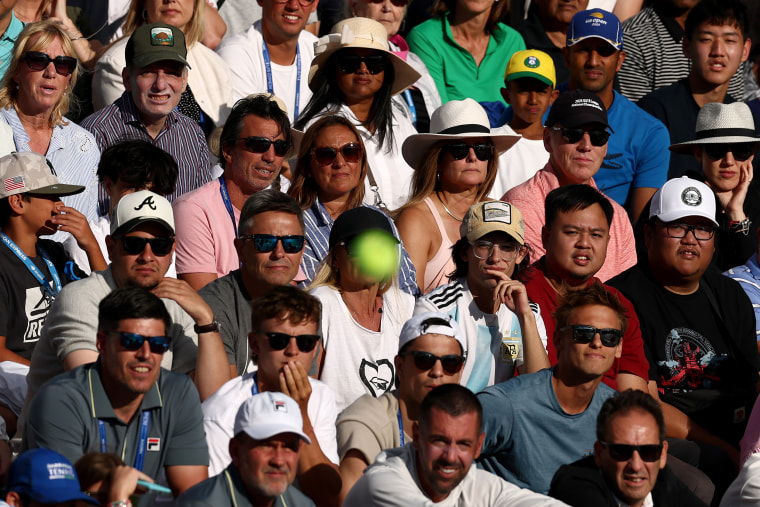 Crowds watch matches on Day Four of the 2025 US Open at USTA Billie Jean King National Tennis Center on August 27.