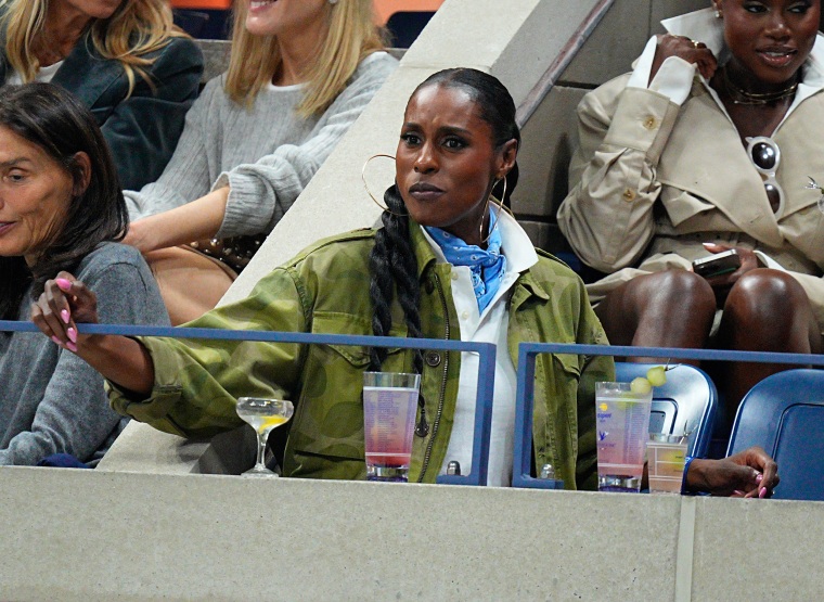 Issa Rae on Day 10 of the 2025 US Open Tennis Championships on Tuesday.