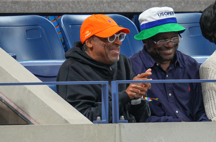 Spike Lee at the 2025 US Open Tennis Championships on August 28.