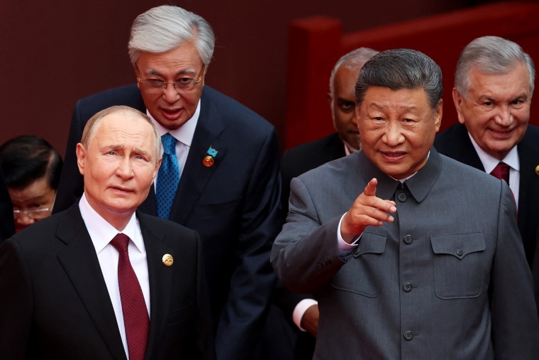 Russia's President Vladimir Putin and China's President Xi Jinping