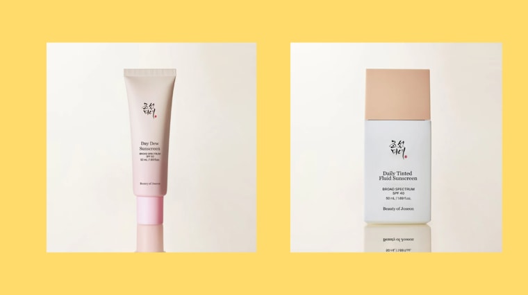 Joseon beauty products: Day Dew Sunscreen, Daily Tinted Fluid Sunscreen