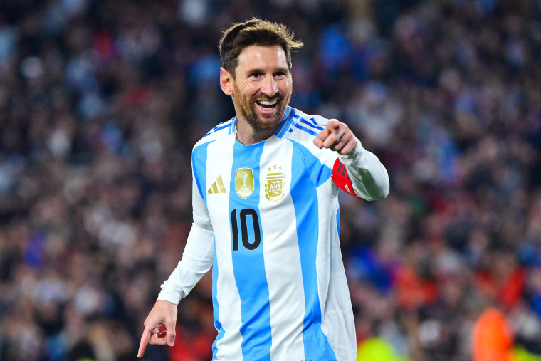 Lionel Messi scores twice in an emotional home farewell for Argentina