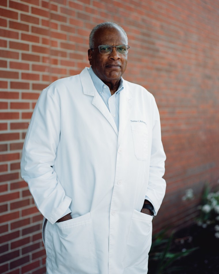 Dr. Thomas McKinney stands outside Affinia Healthcare