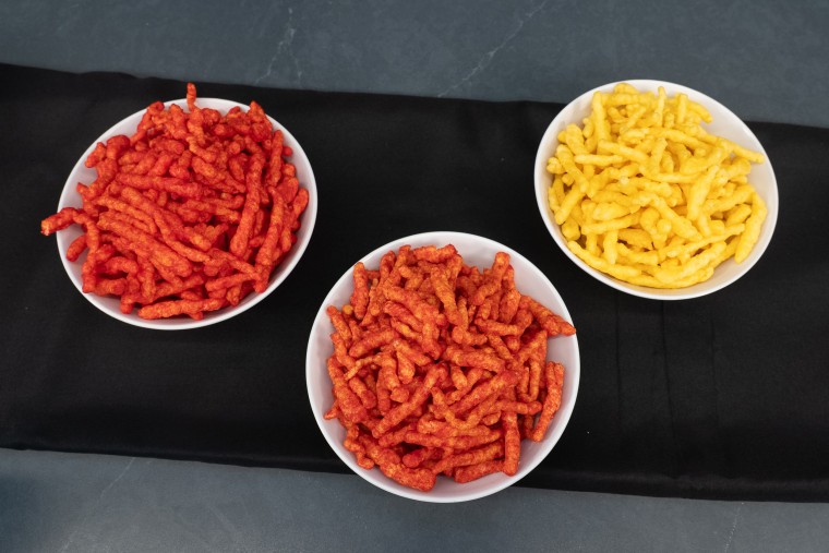 Flamin' Hot Cheetos made pinch artificial colors, earthy colors and nary added colors.