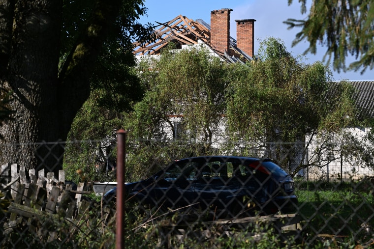 Emergency Services inspect sites after Russian drones violated Polish airspace, Wyryki, Poland - 10 Sep 2025