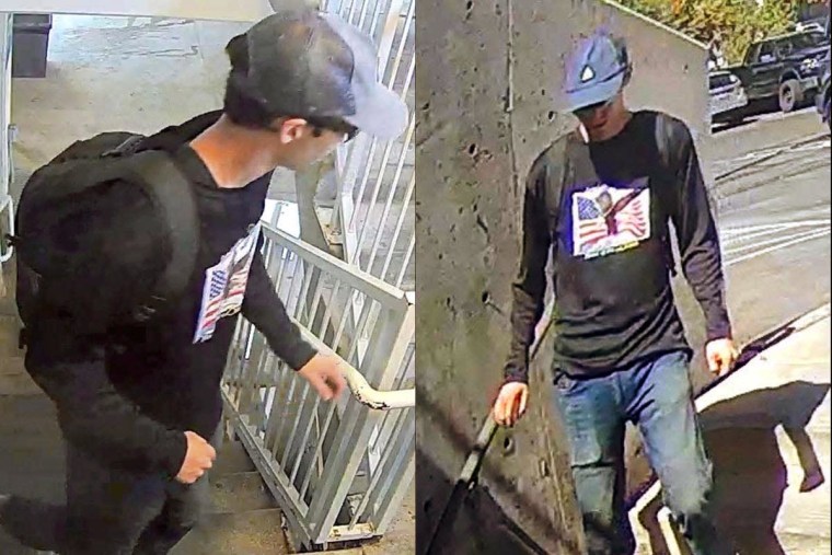 These images released by the Federal Bureau of Investigation (FBI) on Sept. 11, 2025 shows a photo of a person of interest in the investigation into the fatal shooting of Charlie Kirk that occurred on September 10, 2025, at Utah Valley University in Orem, Utah.