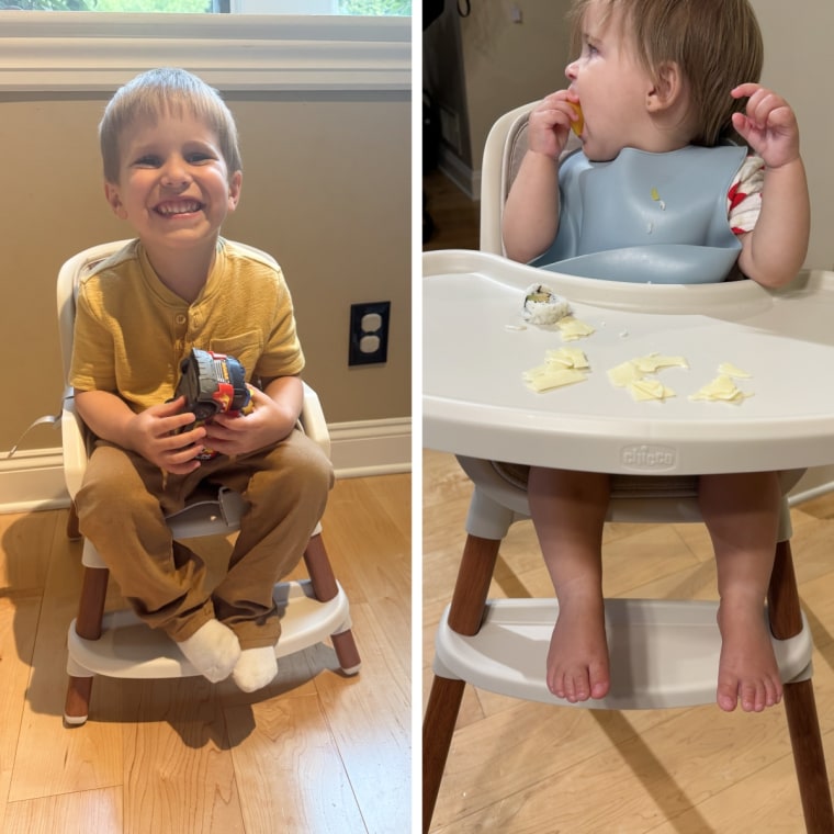 At around $100, it transitions from high chair to low feeding seat to toddler chair and even a youth stool up to 60 pounds.