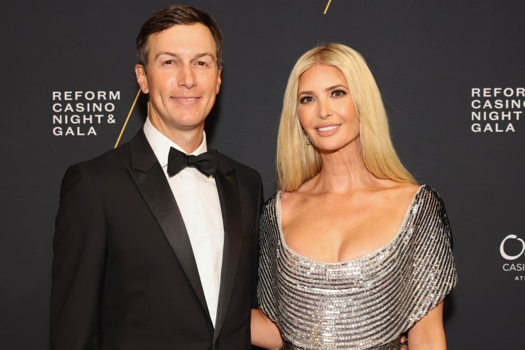 Jared Kushner and Ivanka Trump astatine nan the Michael Rubin REFORM Alliance Casino Night Event  successful Atlantic City, N.J., connected Saturday.