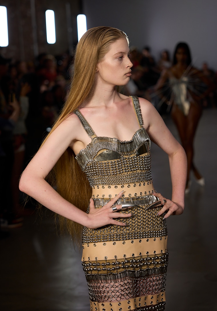 Vivian Wilson on the runway. 