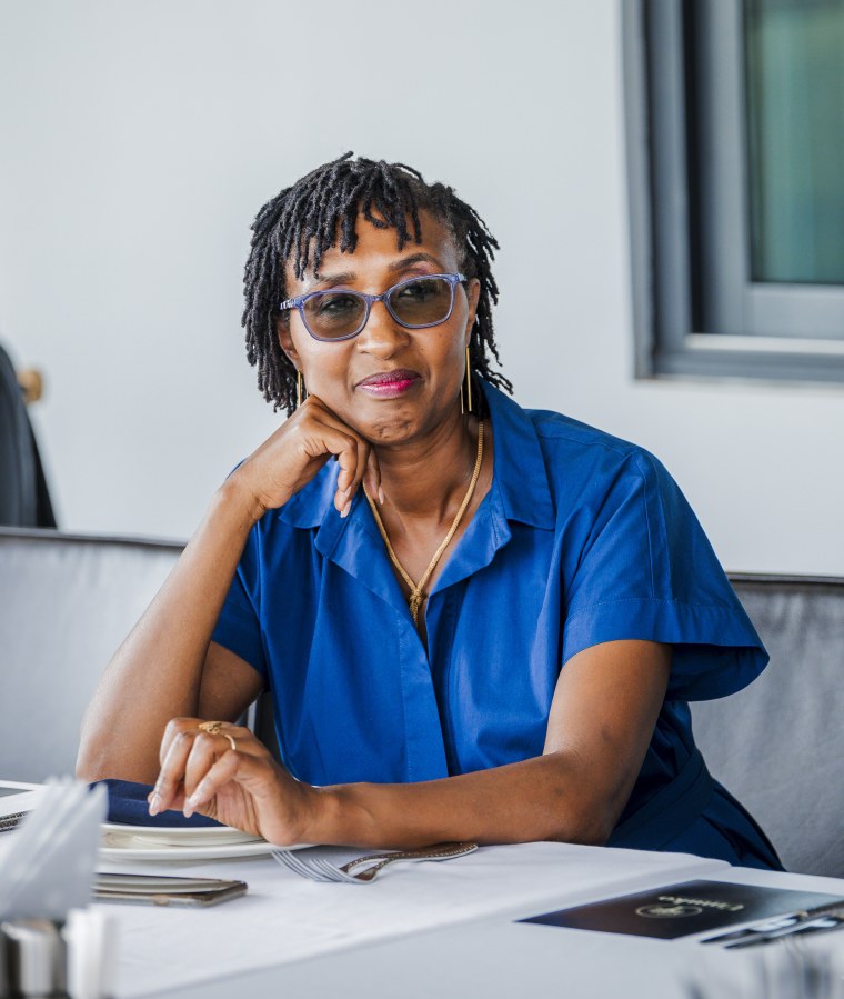 Godelive Ament in Rwanda in August.