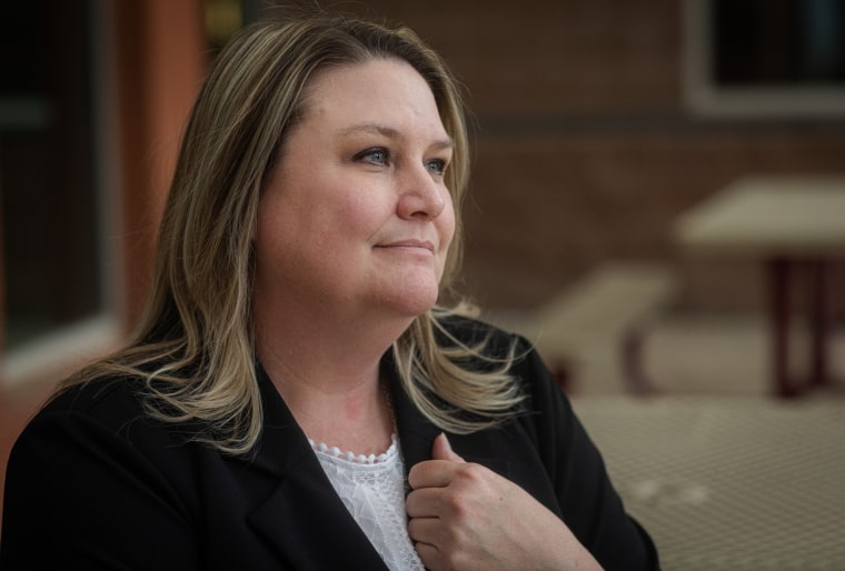 Jvanna Hanks seated outside