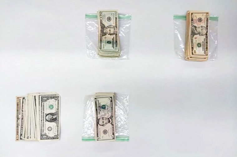 money recovered from bank robberies