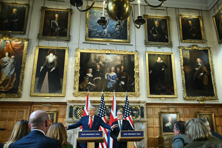 Trump and Starmer at Chequers