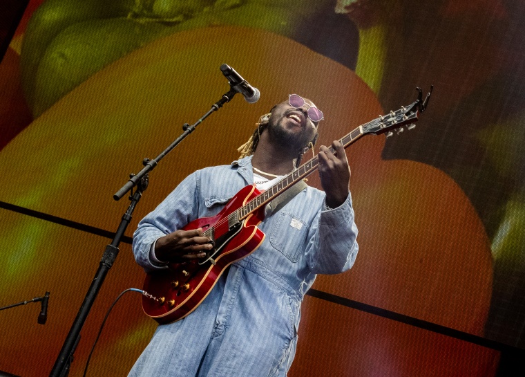 Eric Burton performs on stage