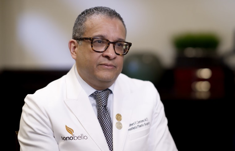Surgeon Robert Centeno is Sono Bello’s medical director for the East region.