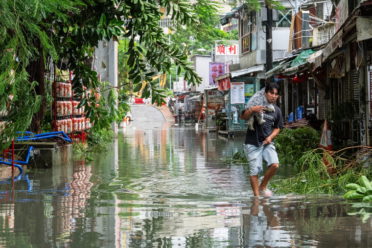 Hong Kong Asia Typhoon