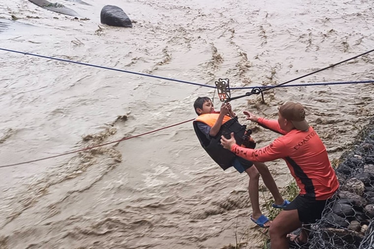 Coast guard launches search and rescue in Buaya River after typhoon rains in Philippines