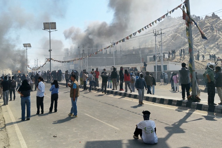 INDIA-POLITICS-UNREST-LADAKH