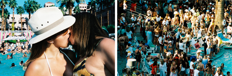 Revelers at The Dinah in 2004.