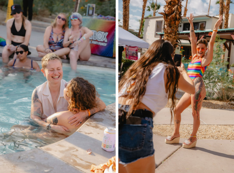 More scenes from The Dinah pool party on Friday.