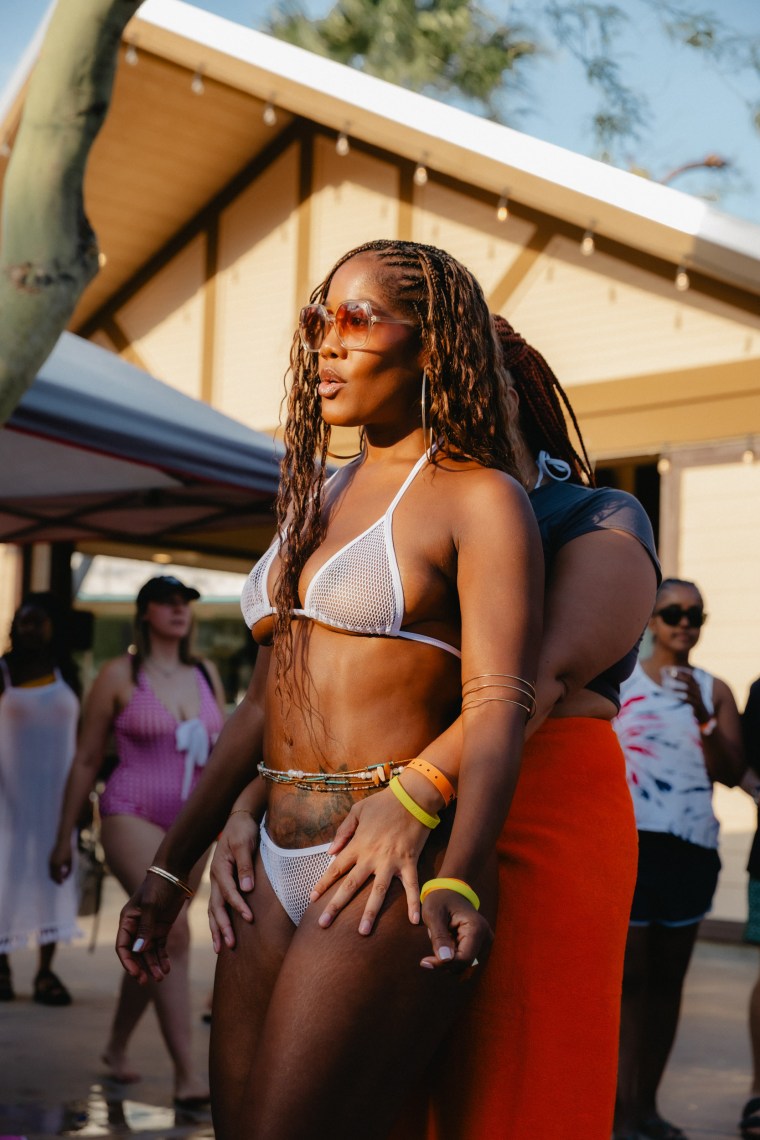 It was the second time at The Dinah for Kayla, 46, and Barbara, 41. They attend the event to “party and have fun with each other in a safe space.”