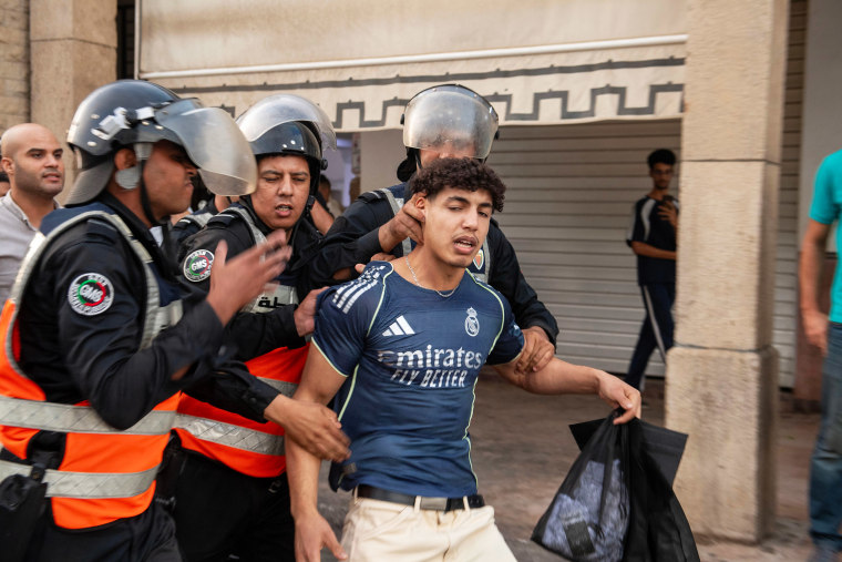 APTOPIX Morocco Protests