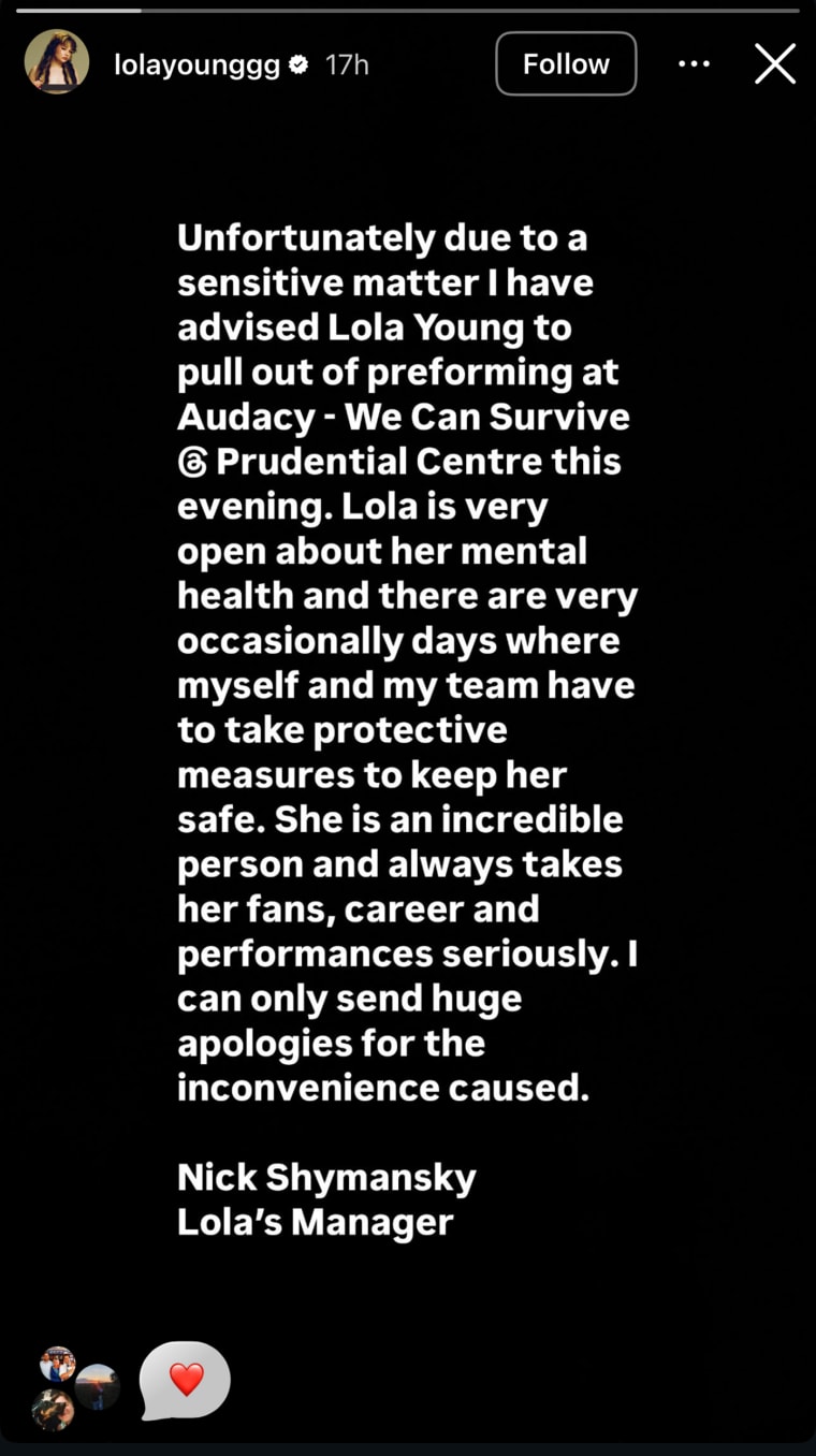 Lola Young Gives Update on Health After Collapse at Music Festival