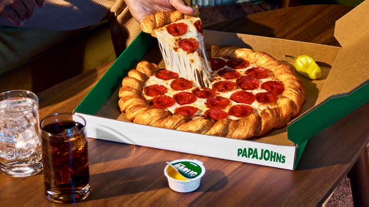 Papa Johns' Croissant Pizza.