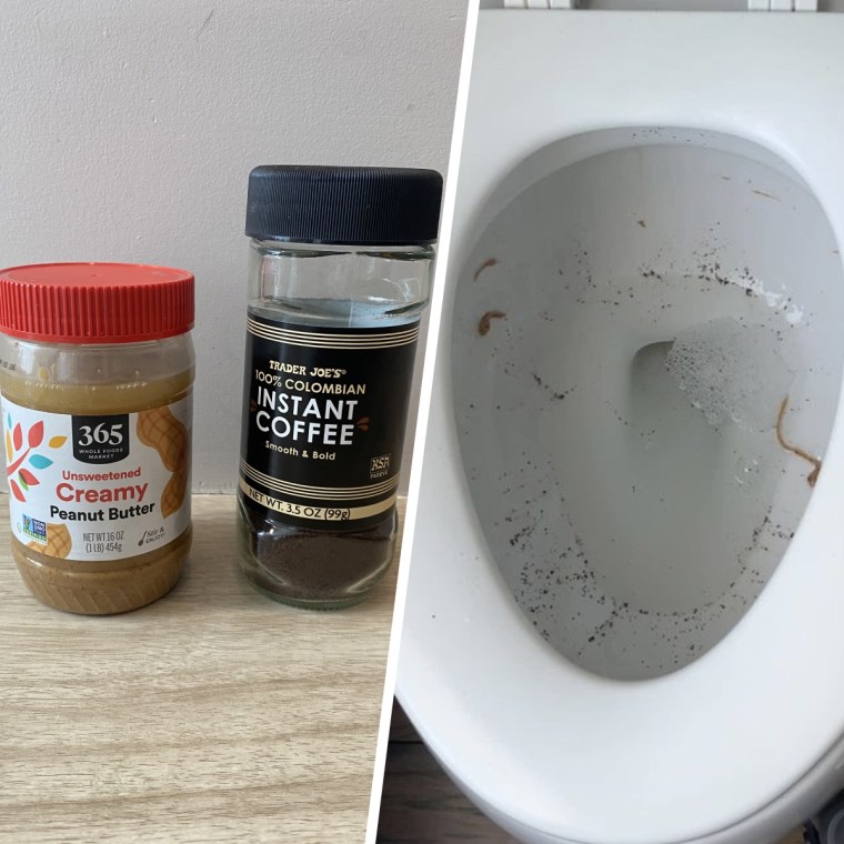 Shigo recreated classic toilet bowl grime using creamy butter and instant coffee