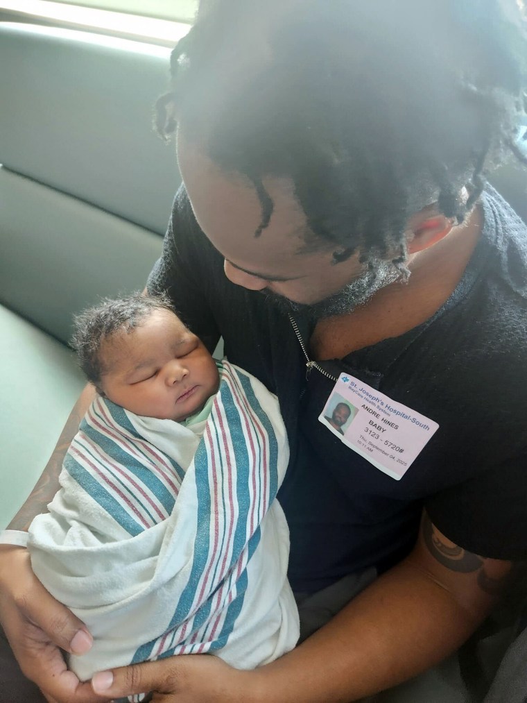 Baby Annan and his dad, Andre Hines Sr.