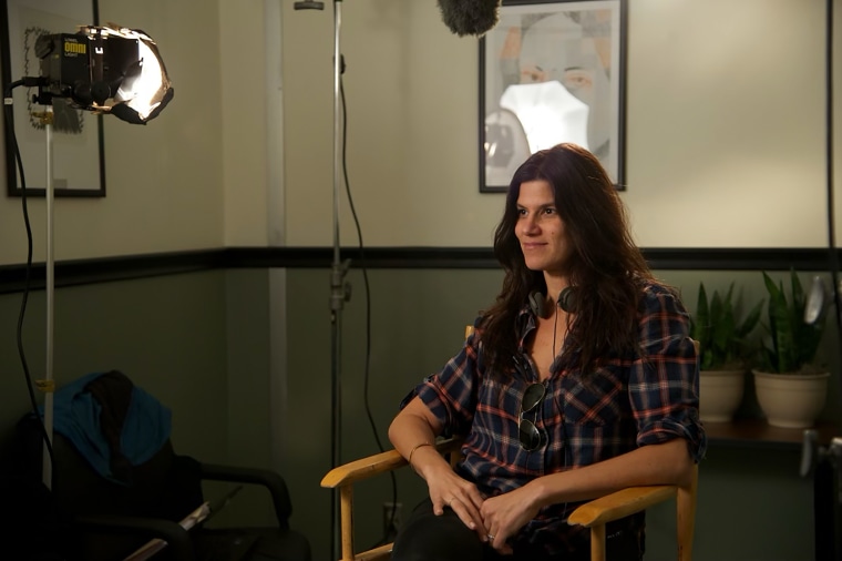 Robbie Brenner on the set of Dallas Buyers Club.