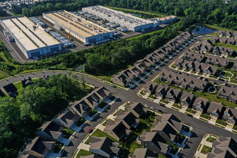 An Amazon Web Services data center in Haymarket, Va.
