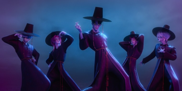 Lima karakter boyband di Kpop Demon Hunters