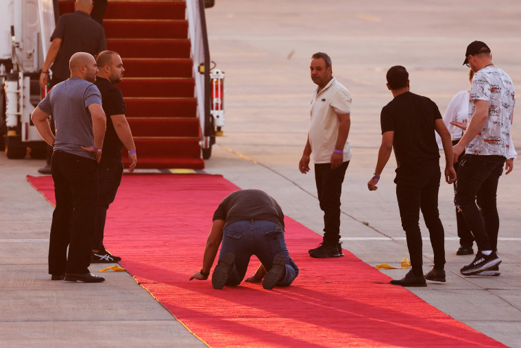 Trump is passing through Israel, addressing parliament and meeting with hostage families before heading to Egypt's Sharm El-Sheikh for a major peace summit, where a "document ending the war in the Gaza Strip" is expected to be signed.
