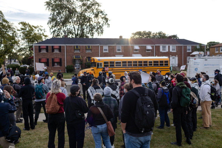 Residents of Broadview say the protests and confrontations have disrupted their previously peaceful neighborhood.