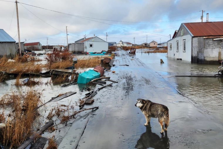 Tuntutuliak, in the Bethel Census Area of western Alaska, on Monday.