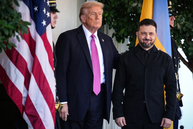 Image: Trump Meets With Ukrainian President Zelensky At The White House