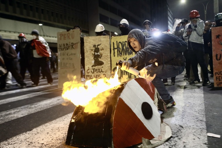 National protest against government and insecurity in Peru