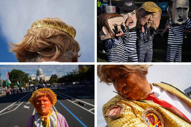 Protests on October 17, 2025 in Washington, DC.