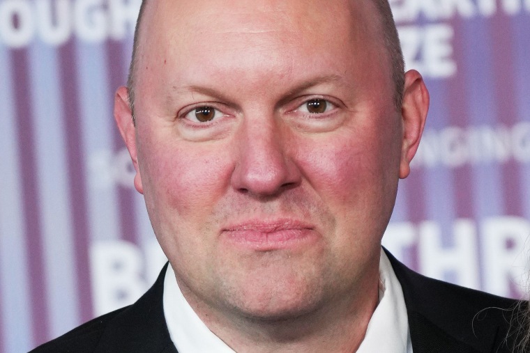 Marc Andreessen arrives at the 10th Annual Breakthrough Prize Ceremony held at the Academy Museum of Motion Picture in Los Angeles, CA April 13, 2024. 