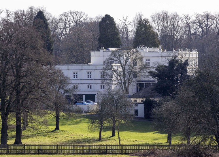 The Royal Lodge, the residence of Prince Andrew, near Windsor, England.