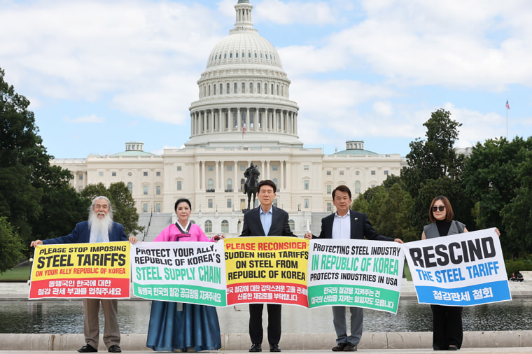 South Korea, a U.S. ally and major steelmaker, is subject to 50% tariffs on its steel exports.