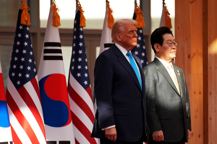 Image: U.S. President Trump Participates In Honor Presentation During Trip To South Korea